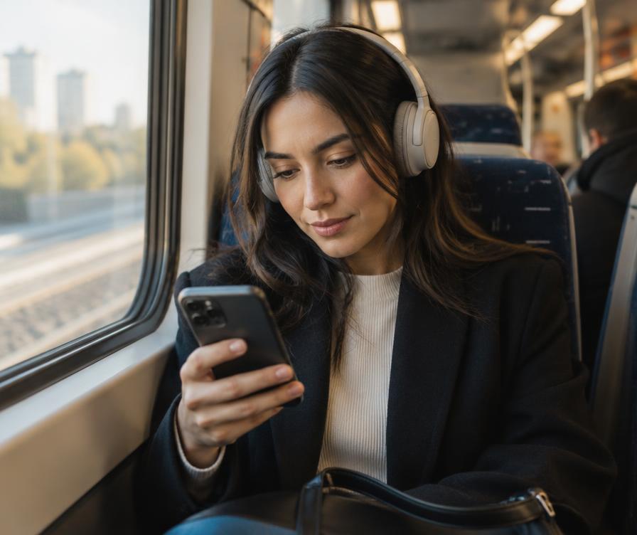Learning on the train